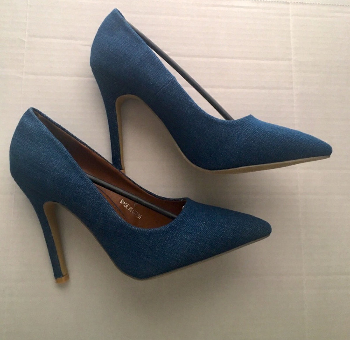 Tacones de mezclilla azul índigo de DbDk