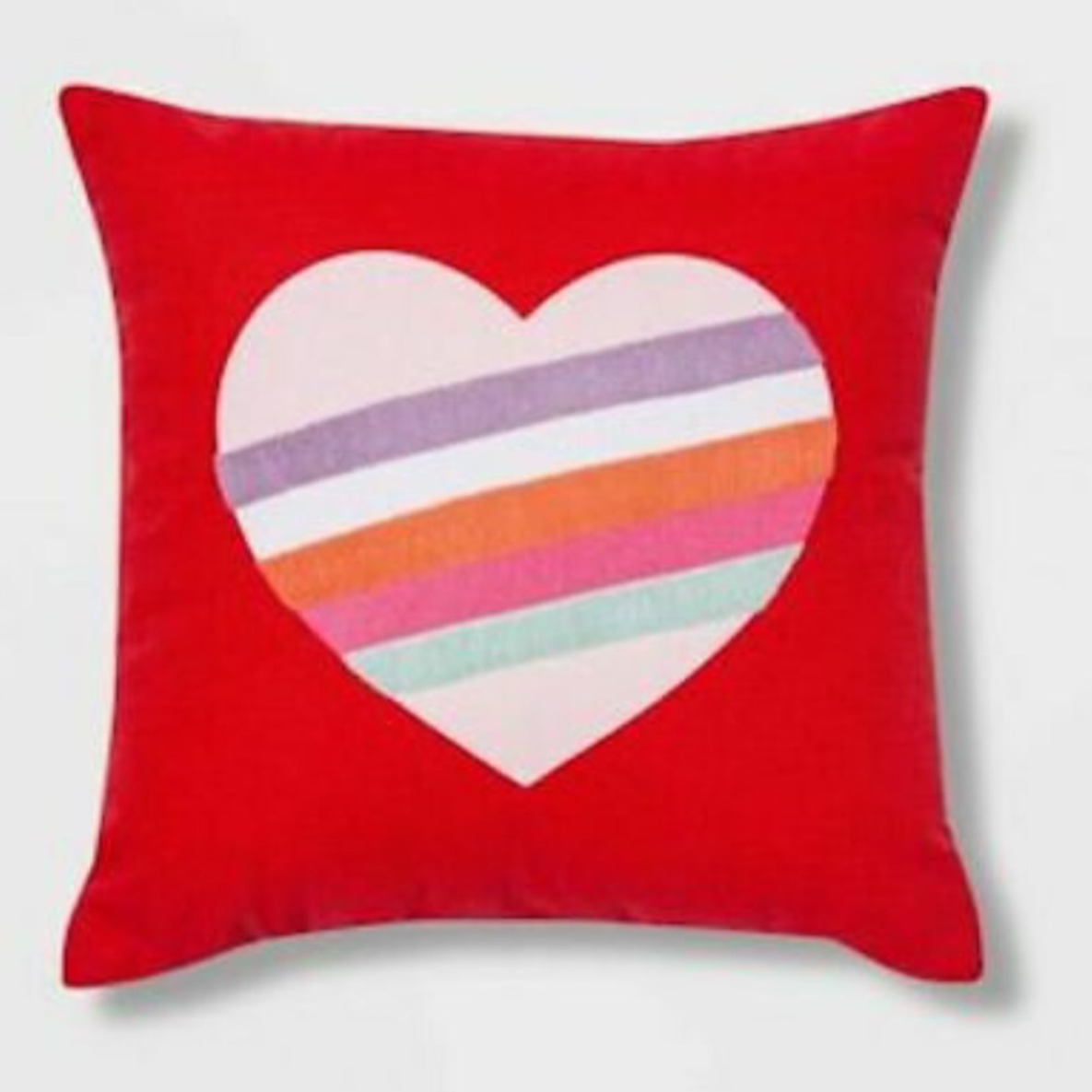 Almohada de corazón spritz rojo
