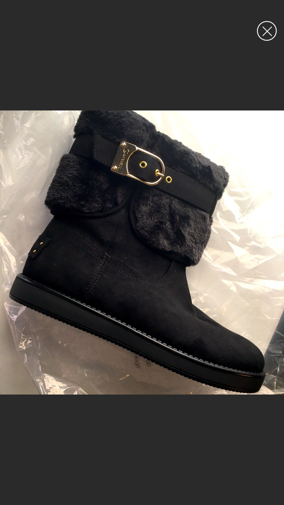 Botas Guess de ante negro