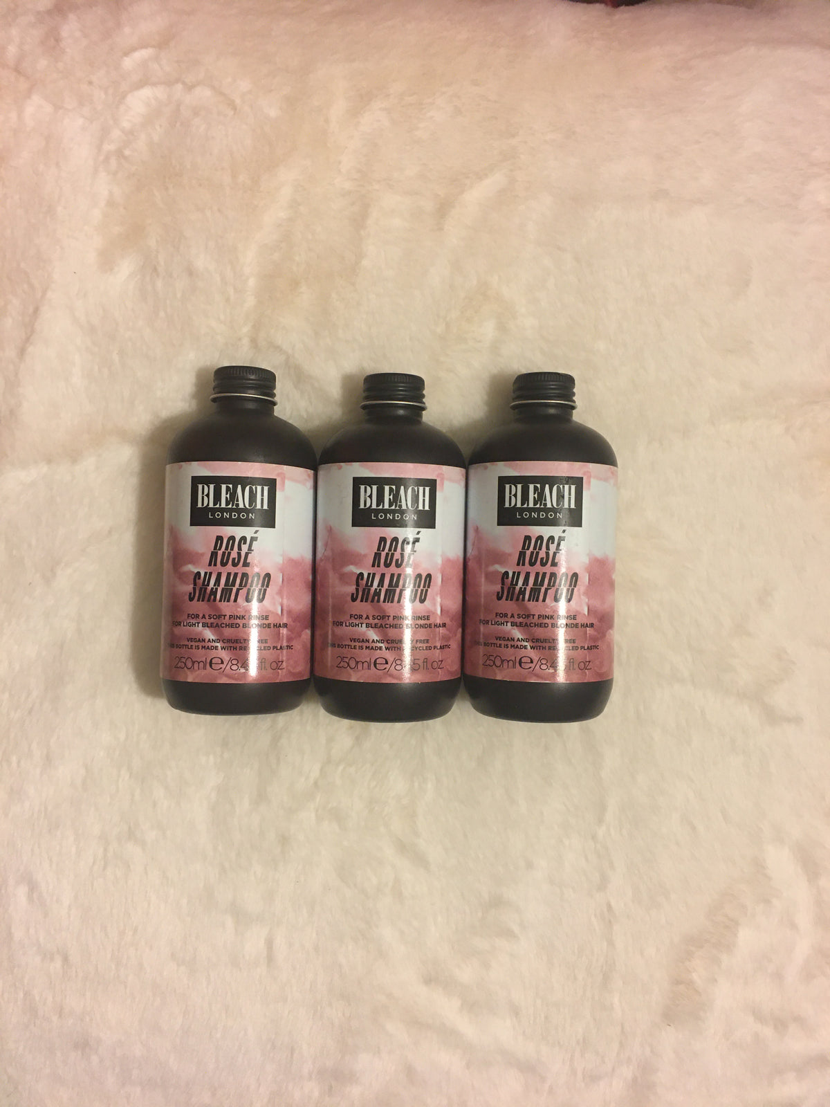 Champú Bleach London Rose para cabello rubio claro decolorado, vendido individualmente