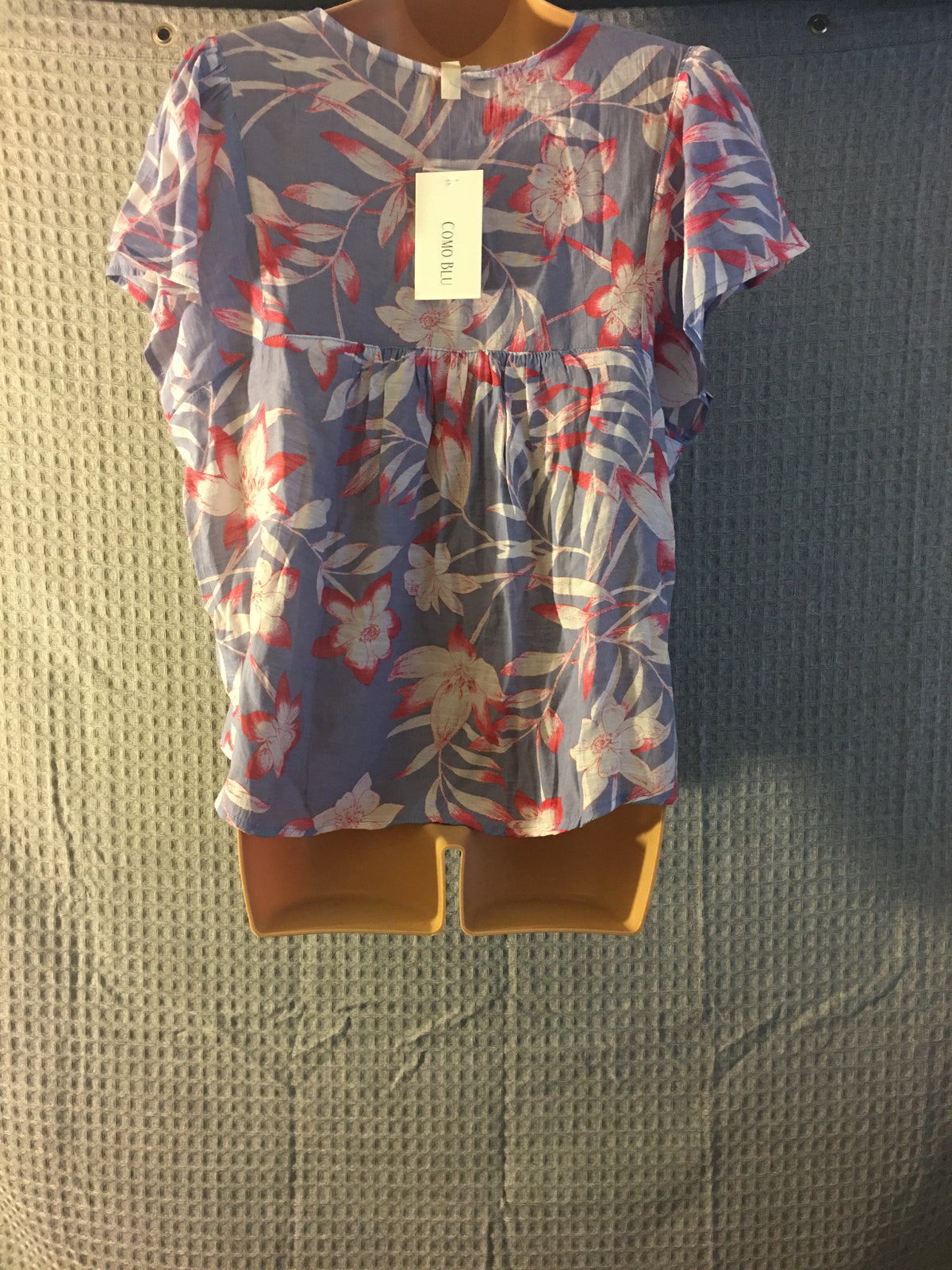 Top transparente Como Blu