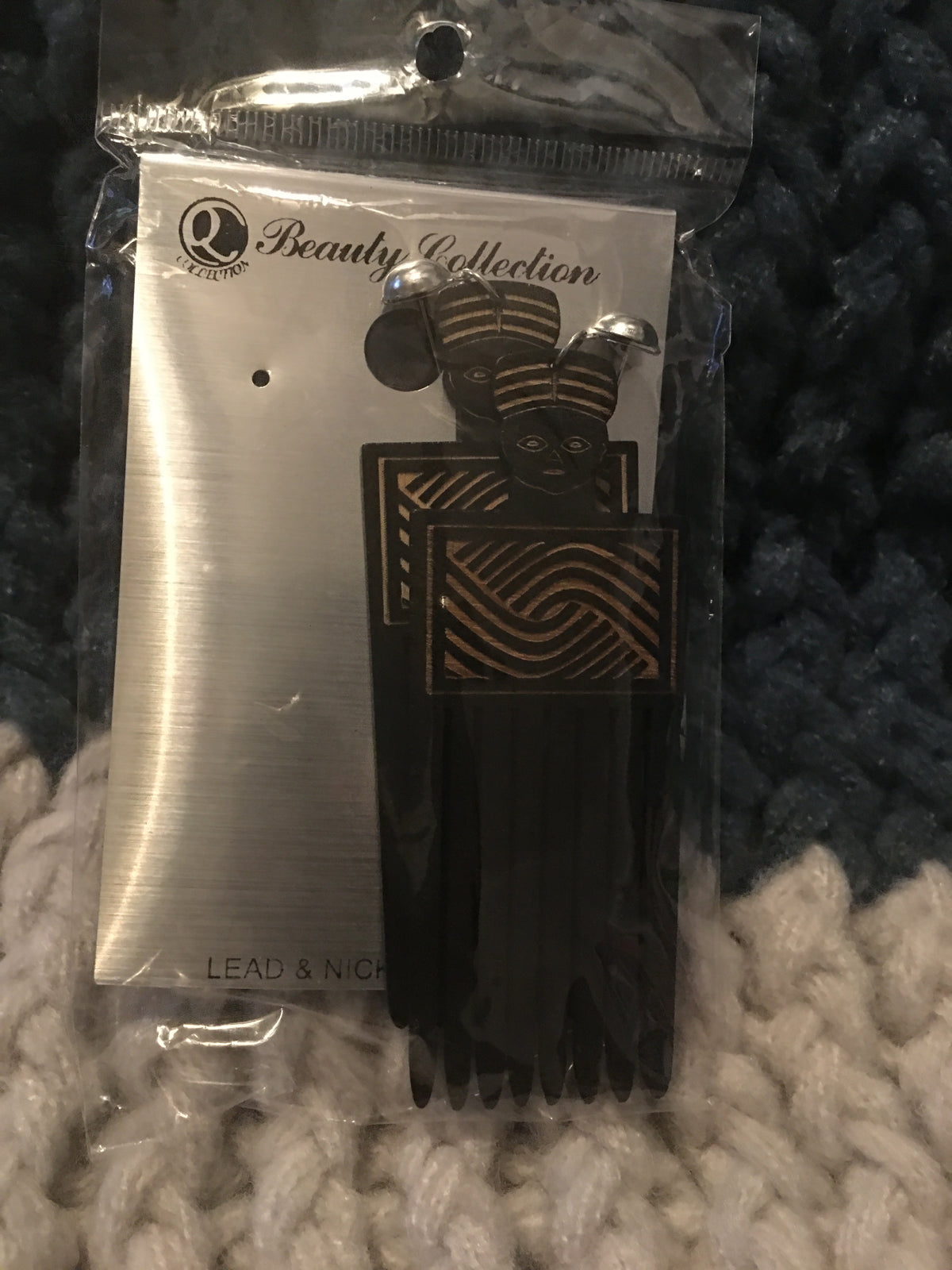 Pendientes africanos de madera