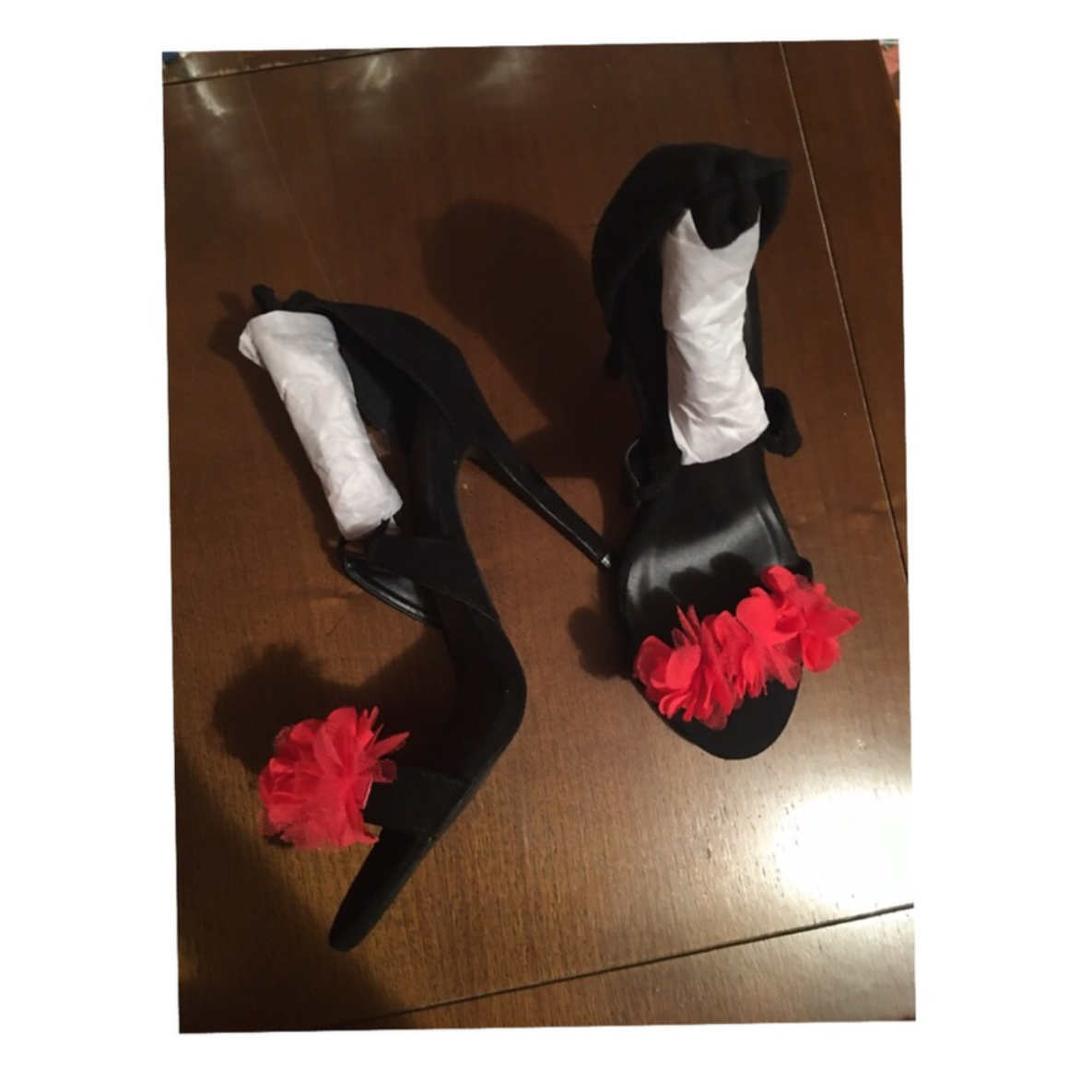 Tacones con cordones Qupid de ante negro